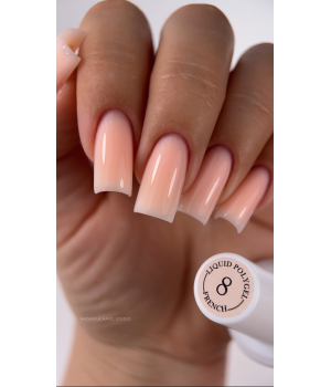 Рідкий полігель Crooz Liquid Polygel French №08, 15 мл